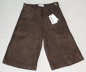 Frame Denim Women's Culotte Pants, Dark Brown Lamb Leather, Size 29 - Picture 1 of 1