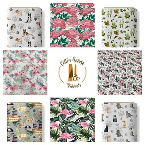 DIGITAL PRINT VARIOUS DESIGNS JERSEY COTTON FABRIC BEST QUALITY YOU CAN BUY  - Picture 1 of 15