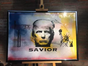 SAVIOR / TRUMP #3 Siebdruck - screenprint - original - framed - Qualitätsrahmen - Bild 1 von 8