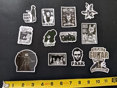 Ramones, Linkin Park, Heavy Metal, Rock N Roll, Punk, Slash & More 12 Decal Lot - Image 1 of 4