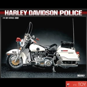 Academy 1/10 Harley Davidson Police Motorcycle Bike Plastic Model Kit #15500 - Picture 1 of 5