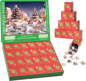 2024 Christmas Advent Calendar Puzzle 1008 Piece Christmas Countdown Calendar Ji - Picture 1 of 7
