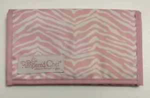The Pampered Chef Pink Zebra Coupon Holder Recipe Organizer Help Whip Cancer New - Picture 1 of 5