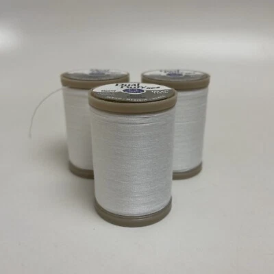 Coats Dual Duty XP Heavy Thread 125yd White, Pack of 3 - Image 1 of 2
