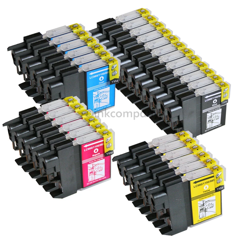 30 Patronen kompatibel zu Brother DCP195C MFC5890CN 490CW DCP145C DCP165C LC980  - Bild 1 von 1