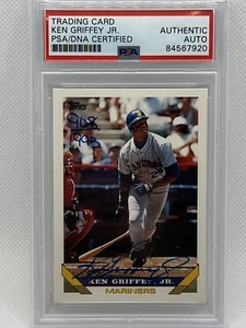 1993 Topps #179 Pre Production Ken Griffey Jr auto PSA/DNA /# HOF Signed ๐ฅ๐ฅ - Picture 1 of 2
