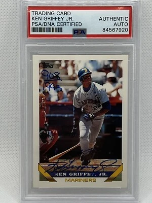 1993 Topps #179 Pre Production Ken Griffey Jr auto PSA/DNA /# HOF Signed 🔥🔥 - Image 1 of 2