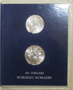 *VATICANO GIOVANNI PAOLO II 1983/84 ANNO SANTO 500+1000 LIRE FDC CONF. ORIGINALE - Picture 1 of 3