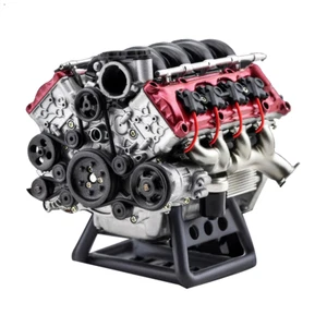 V8-Motor Verbrennungsmodell-Bausatz RC-Vollsimulationsmotor Passend für3335 - Bild 1 von 10