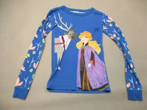 Hanna Andersson Frozen II Size 10 Girls 100%Organic Cotton Pajama Top 938 - Picture 1 of 5