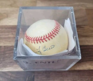 YOGI BERRA Autographed Signed AL Baseball Yankees In Case W/ COA - Picture 1 of 10