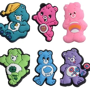 Cartoon Bear Shoe Charms 6pc Shoe Charms Set - Picture 1 of 7