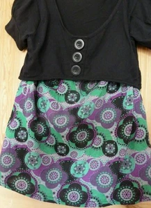 Girls black and floral Tammy girl top size 140 /146 - Picture 1 of 2