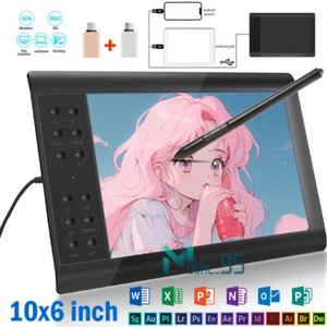 VIN1060 Plus Graphics Drawing Tablet with Stylus for Mac, Windows PC and Android - Picture 1 of 21