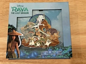 2021 DISNEY RAYA AND THE LAST DRAGON JUMBO PIN LIMITED EDITION 4500 NEW IN BOX - Picture 1 of 7