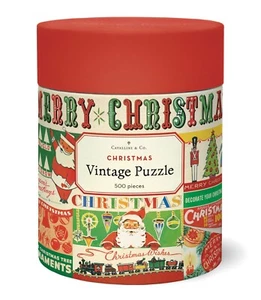 Rompecabezas Cavallini & Co. Navidad Estilo Vintage 500 Piezas - Imagen 1 de 5