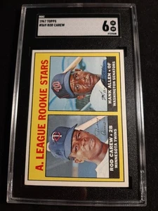 Tarjeta de novato Topps Rod Carew RC 1967 #569 SGC EX-NM 6 - Imagen 1 de 2