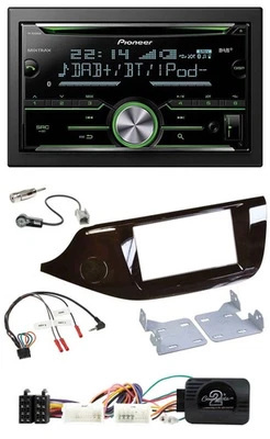 Pioneer Bluetooth Lenkrad DAB 2DIN USB CD Autoradio für Kia Ceed ab 2012 glänzen - Bild 1 von 4