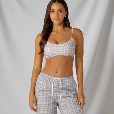 Top corto Lorna Jane Country Club a cuadros talla pequeña nuevo con etiquetas precio de venta sugerido por el fabricante $90 Foto 1 de 4