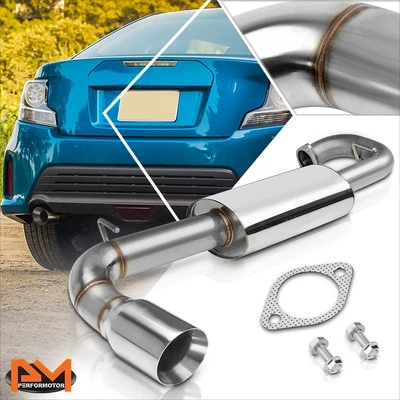 Para 11-16 Scion tC AGT20 4" Punta Silenciadora Redonda S.S Racing Sistema de Escape Axleback Foto 1 de 4