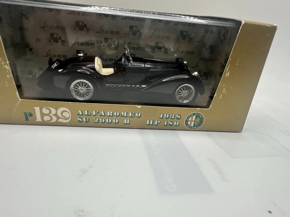 Modelo vintage 1975: 1/43 Brumm (Italia) Alfa Romeo SC 2900 B HP180 1938 #r139 Foto 1 de 4