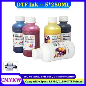 Inchiostro ACHI 5*250 ml DTF diretto a trasferimento pellicola inchiostro per stampante DTF R1390/L1800 - Foto 1 di 13