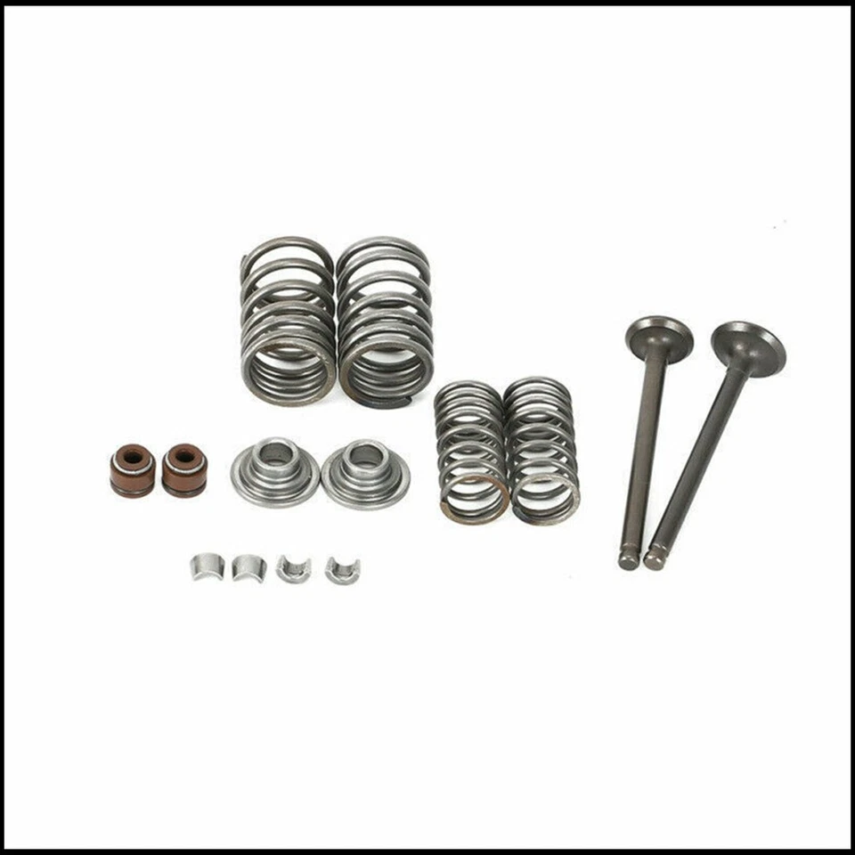 Intake Exhaust For Honda CRF50F 2004-2008 Valves Springs Clips Seals Set New - Image 1 of 4