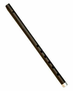 Handgefertigte Bambus indische Bansuri Flöte Skala Musikinstrument schwarze Farbe - Bild 1 von 4