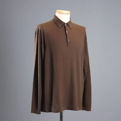 Polo en Maille Loro Piana Taille 54 Cachemire Soie Second Hand Originale - Photo 1/4