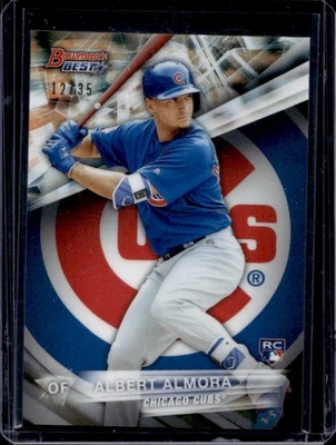 Оранжевая карточка дебютанта 2016 Bowman's Best Albert Almora RC переливающаяся No12/35 Cubs - Изображение 1 из 2