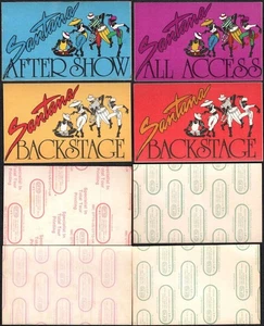 Vintage 1984 Santana Tour Backstage Passes Lot of 4 Original Mexican Spanish NOS - Bild 1 von 1