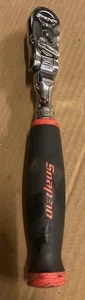 Snap On Tools FHX80B 3/8" Drive Red Soft Grip Locking Flex Head Ratchet USA - Bild 1 von 5