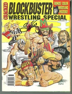 HH63 Hulk Hogan Sting Diesel signed Vintage Wrestling Magazine w/COA - Picture 1 of 7
