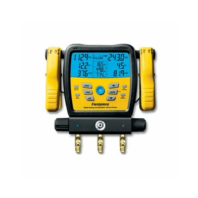 ¡CAJA SIN ABRIR! Colector de refrigerante Fieldpiece SM380V 3 puertos SMAN con medidor de micras Foto 1 de 2