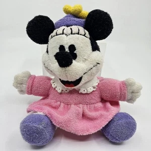 Gund Baby Disney Terry Cloth Minnie Mouse Stuffed Plush Rattle Toy 6” Vintage - Picture 1 of 5