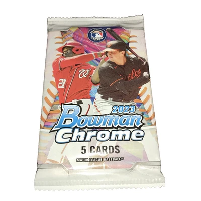 Paquete de béisbol Bowman 2023 cromado - 5 tarjetas - sellado de fábrica envío gratuito Foto 1 de 4
