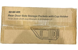 Sheam Jeep Wrangler JL 4XE JLU Gladiator JT Back Door Pocket Storage Organizer - Picture 1 of 5