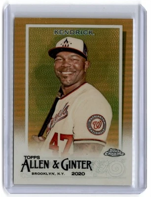 Topps Allen & Ginter 2020 cromo oro Howie Kendrick 20/50 Nationals #233 Foto 1 de 2