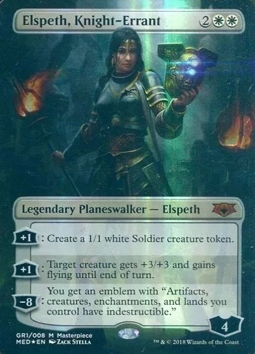 Magic the Gathering Elspeth Knight Errant Mythical Foil Used - Image 1 of 1