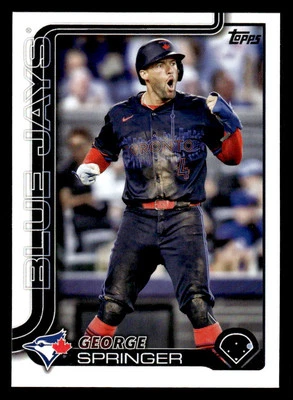 Tarjeta George Springer Topps #82 2025 Toronto Blue Jays Foto 1 de 2