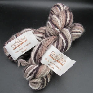 Cascasde Baby Alpaca vernici grosse, due (2) ganci, n. 9760 Crema e Cioccolato - Foto 1 di 12