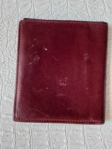 VTG Buxton Money Clip Wallet Mens Bi-Fold Top Grain Cowhide Leather Oxblood - Picture 1 of 9