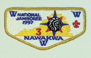 Nawakwa Lodge 3 Heart Of Virginia VA 1997 National Jamboree Flap GMY Bdr (CB111) - Picture 1 of 2