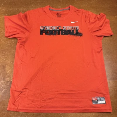 Oregon State Beavers Shirt Mens Large Orange Football Dri Fit Nike - Image 1 of 4
