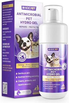 HICC PET Dog Wound Care Hydro Gel Heals Wounds Soothes Inflammation Prevents - Image 1 of 4