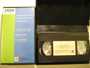 (PICK OF LOT) VHS Tape THE ENGLISH FILE Using the Power of Language BBC [Y29] - Picture 1 of 6