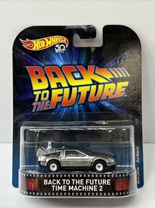 Hot Wheels 2018 Retro Entertainment. Back to The Future Time Machine 2 DeLorean - Picture 1 of 8