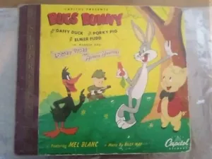 BUGS BUNNY Mel Blanc 10" Record Set Looney Tunes 1947 Merrie Melodies - Picture 1 of 5