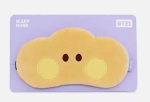 Line Friends BT21 Official Goods SHOOKY minini MASCARILLA PARA DORMIR NUEVA CON ETIQUETAS - Imagen 1 de 2
