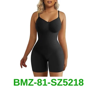 SHAPERX Bodysuit for Women Tummy Control Shapewear Mid Thigh Butt, Multi-Size - Picture 1 of 4
